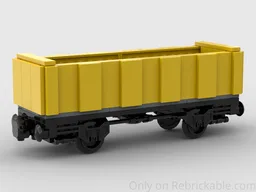 Cargo Train Open Wagon (6-wide)