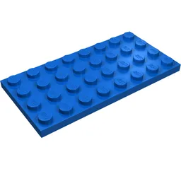 Plate 4 x 8 / Blue