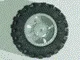 Wheel 18mm D. x 14mm with Black Tire 30.4 x 14 (30285 / 30391) / Light Gray