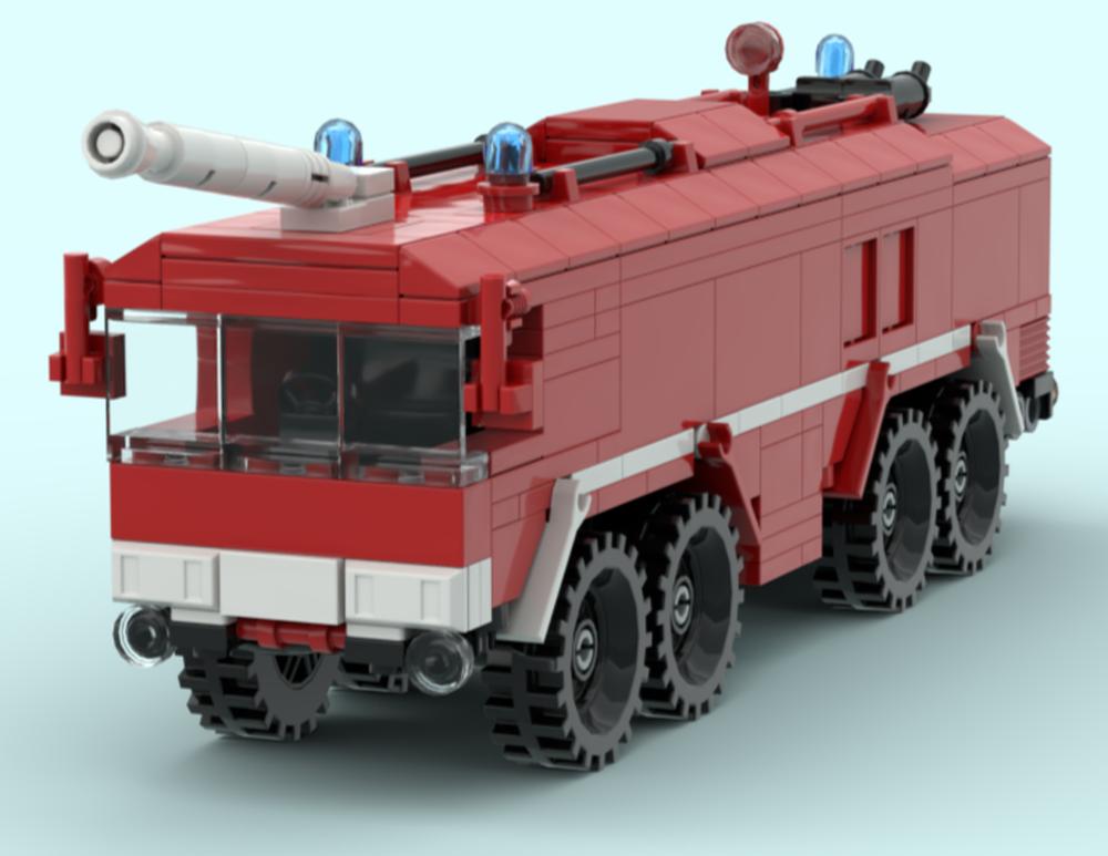 Lego FlKfz 8000 Feuerwehr Bundeswehr Faun Fire Truck German Army Airport