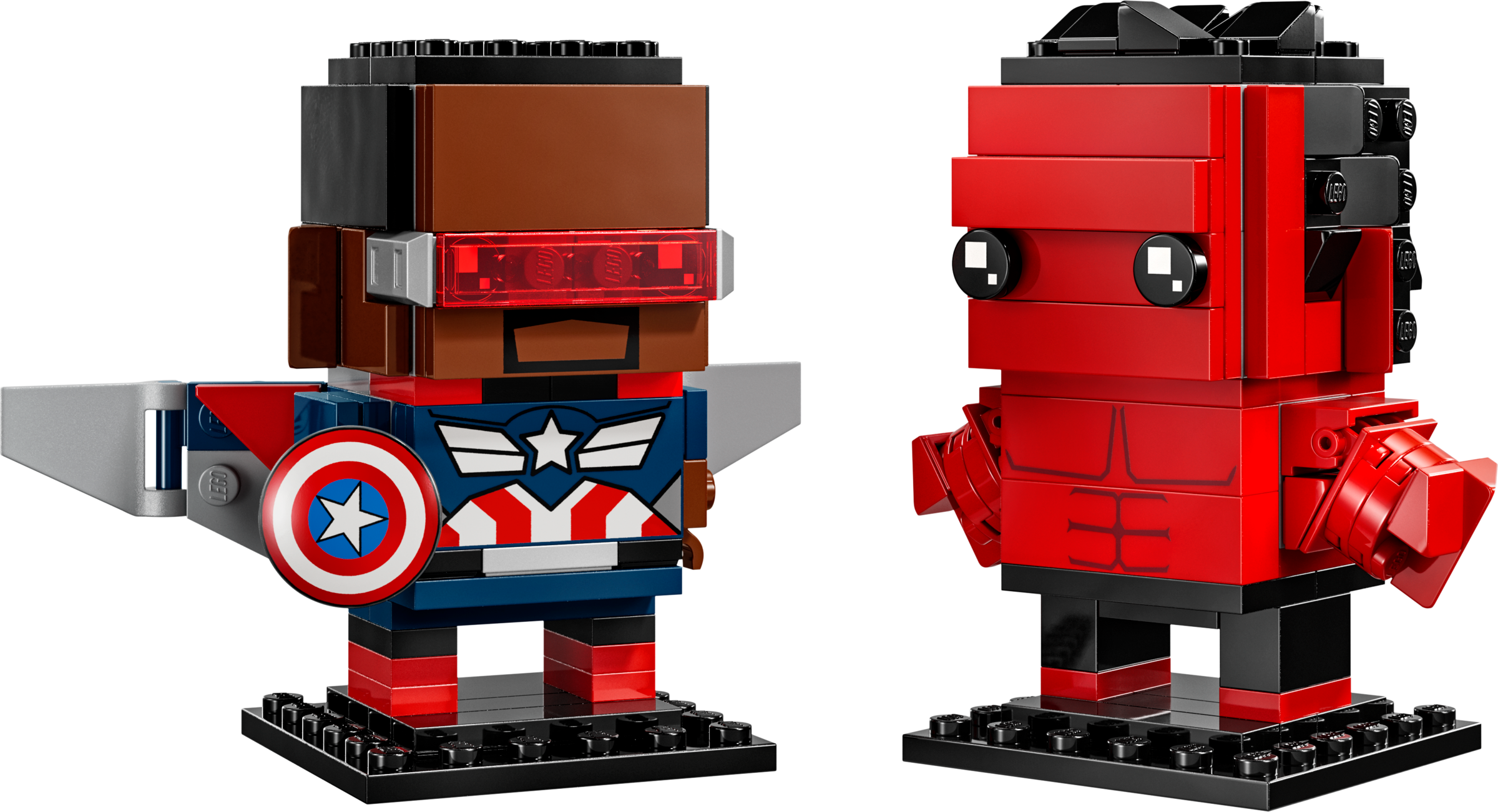 Lego Captain America & Red Hulk Figures