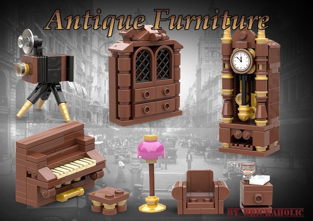 Lego Antique Furniture Collection: Vintage LEGO MOC