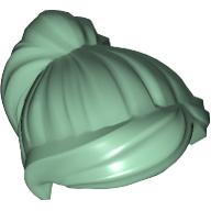 Lego Hair Ponytail and Swept Sideways Fringe / Sand Green