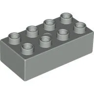 Duplo Brick 2 x 4 / Light Gray