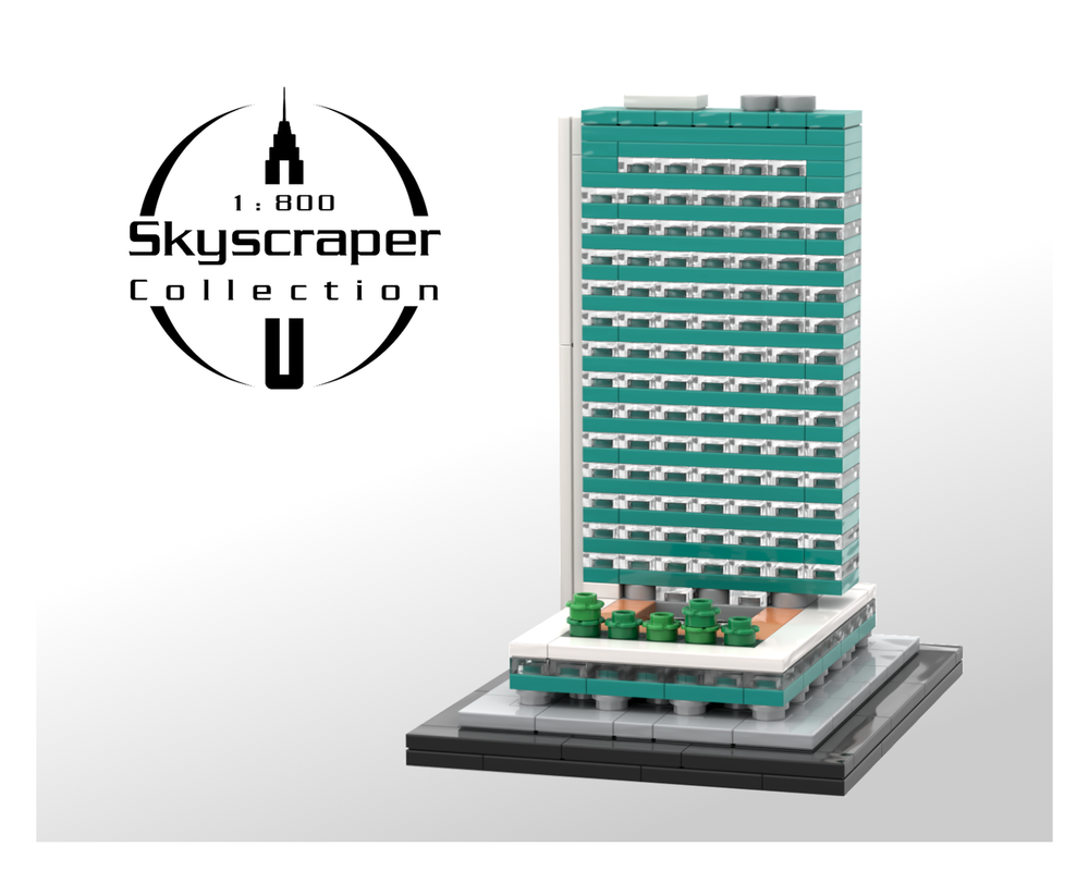 Lego Lever House 1:800 Scale New York