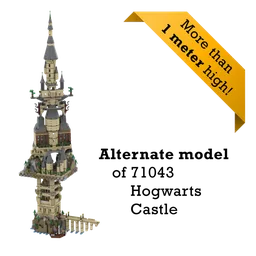 Rotating Towers - Alternate model of 71043 - Hogwart's Castle