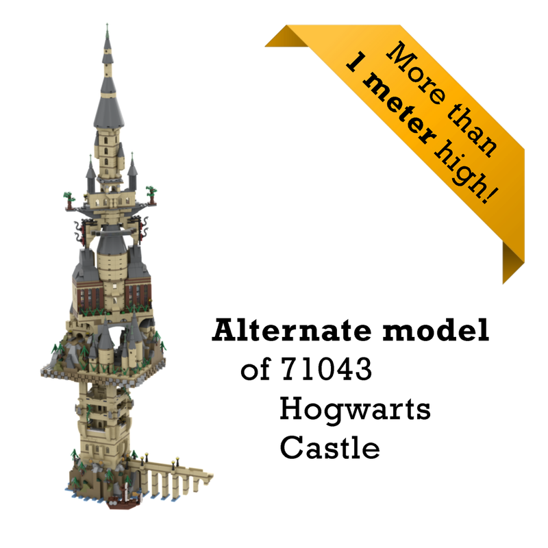 Lego Rotating Towers - Alternate model of 71043 - Hogwart's Castle