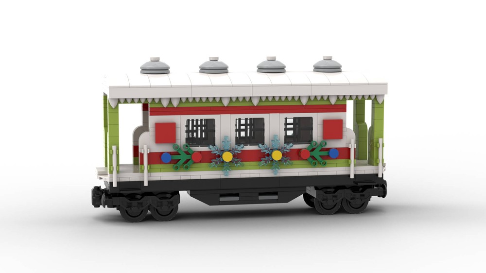 Lego Train - Wagon de Noël - Christmas wagon - MOC