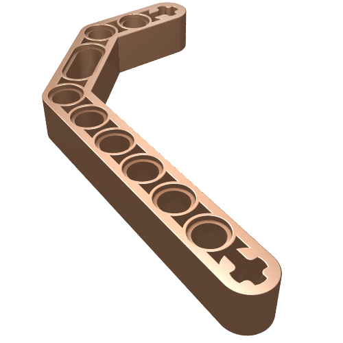 Lego Technic Beam 1 x 11.5 Double Bent Thick / Copper