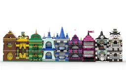 11033 Rainbow houses 1-9