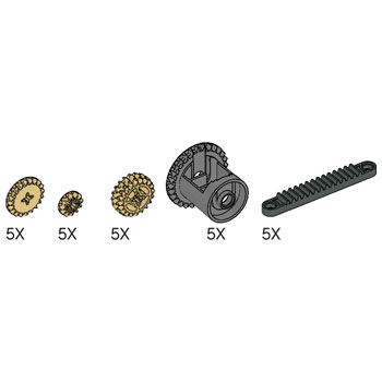 Lego Simple and Motorized Mechanisms Misc Gear Assortment Pack