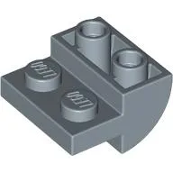 Brick Curved Inverted 2 x 2 with 1 x 2 Cutouts / Sand Blue