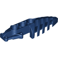 Lego Large Figure Foot, with 3 Holes, Visorak / Dark Blue