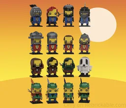 Lego Castle Brickheadz wave 1 bundle