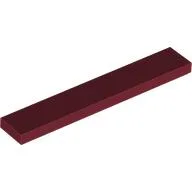 Tile 1 x 6 with Groove / Dark Red