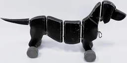 Wooden Pull-Along - Dog, Dachshund, Large, Beautiful, Segmented {Gravhund, stor, smuk, leddelt}