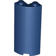 Cylinder Quarter 2 x 2 x 5 (Wall) / Dark Blue