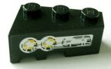 Lego Wedge 3 x 2 Right with Yellow Lights Pattern (Sticker) - Set 8479