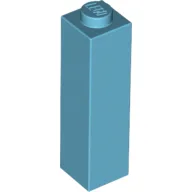 Brick 1 x 1 x 3 / Medium Azure