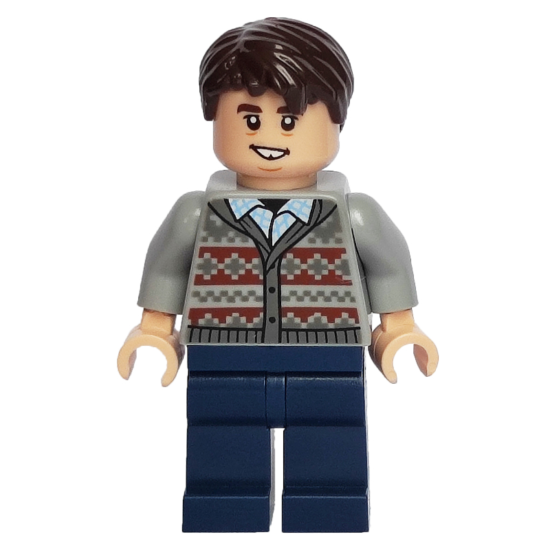 Lego Neville Longbottom, Light Bluish Gray Sweater, Dark Blue Legs