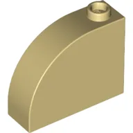 Brick Curved 1 x 3 x 2 / Tan