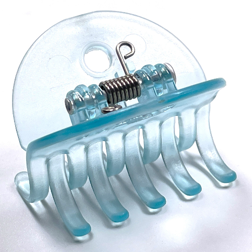Lego Clikits Hair Clip, Grip, 5 Teeth per Side / Trans-Very Lt Blue