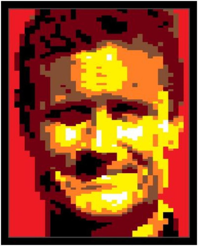 Lego DAVID COULTHARD (UK F1 DRIVER/PRESENTER) CELEBRITY PORTRAIT