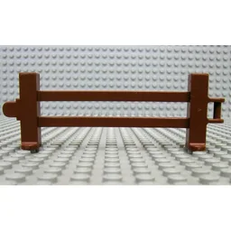 Duplo Fence 1 x 5 x 1 1/2, Interlocking / Brown