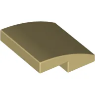 Brick Curved 2 x 2 x 2/3 / Tan