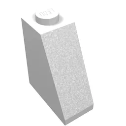 Brick Sloped 65° 2 x 1 x 2 / White