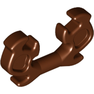 Lego Headwear Accessory Ninja Helmet Horn/Antlers, Elaborate / Reddish Brown