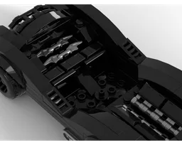 Custom Batmobile Minifig scale