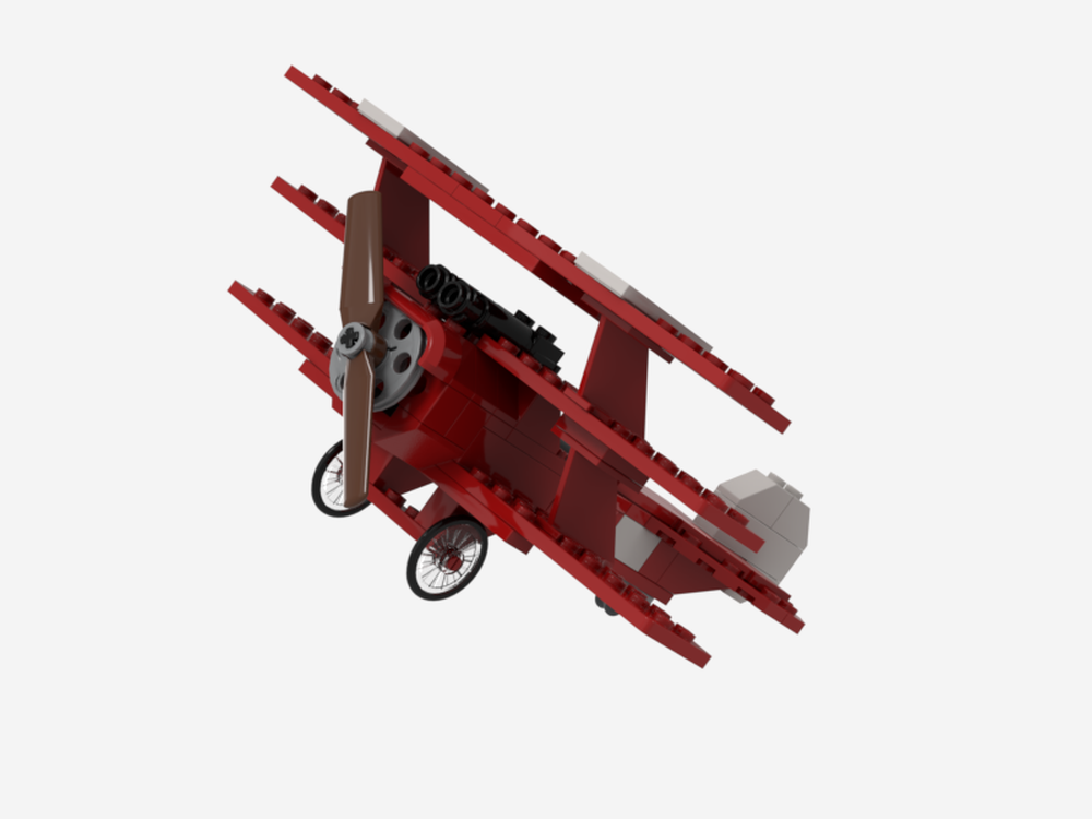 Lego Fokker Dr.1 - The Red Baron minifg scale