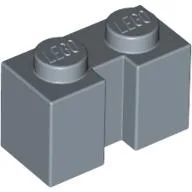 Brick Special 1 x 2 with Groove / Sand Blue