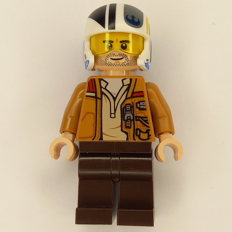 Lego Poe Dameron, Open Medium Nougat Jacket, Helmet