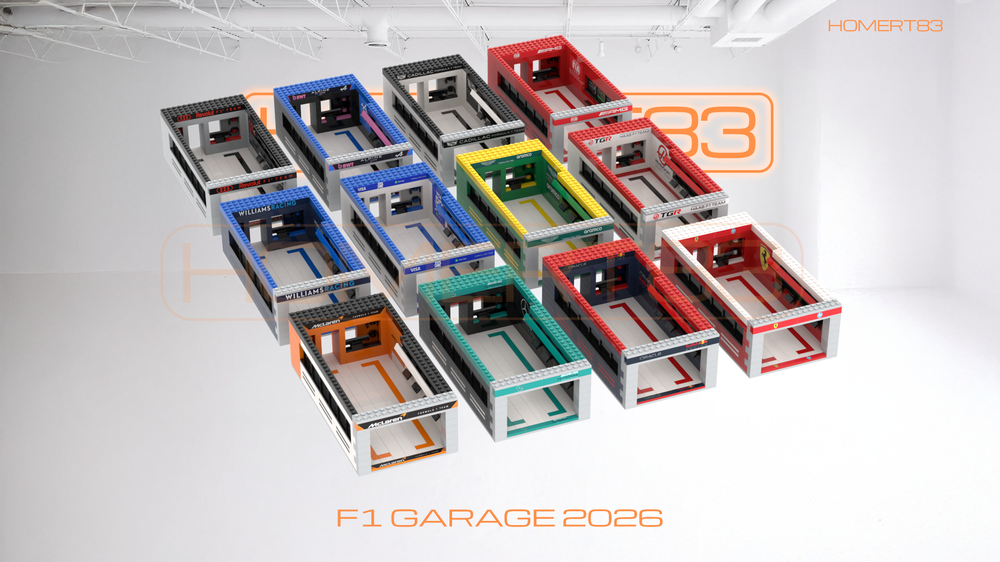 Lego Formula One Modular Pit Garage - 2026 F1 Season