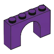 Brick Arch 1 x 4 x 2 / Purple