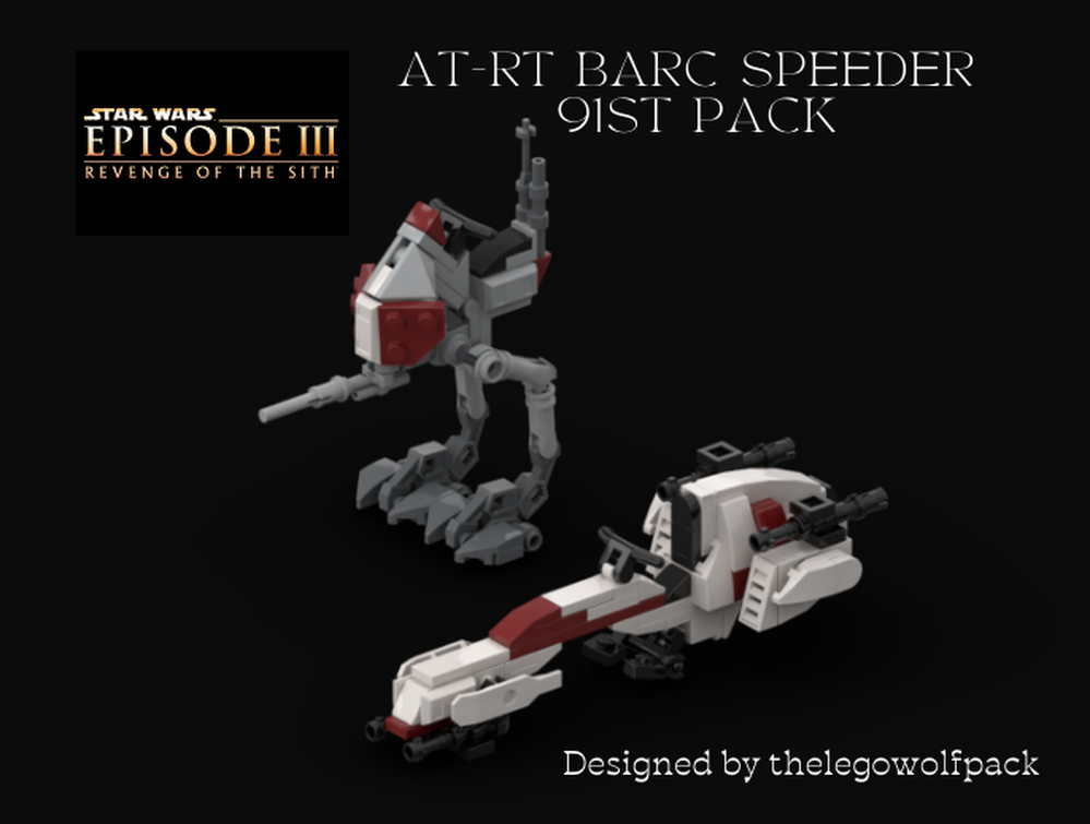 Lego AT-RT Barc speeder 91st pack