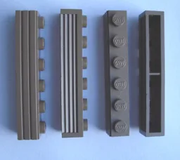Modulex Brick 1 x 6 with Horizontal Grooves