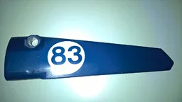 Technic, Panel Fairing # 5 Long Smooth, Side A with '83' in White Circle Pattern (Sticker) - Set 41999