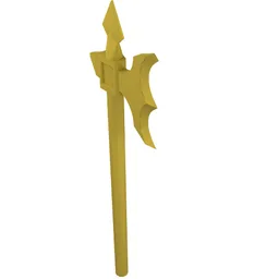 Weapon Halberd / Axe Elaborate / Yellow