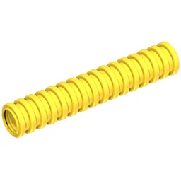 Hose, Ribbed 7mm D. 5L / 4.0cm / Yellow