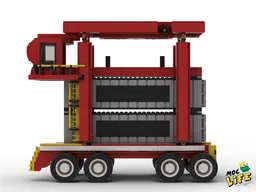 Straddle carrier shipping container