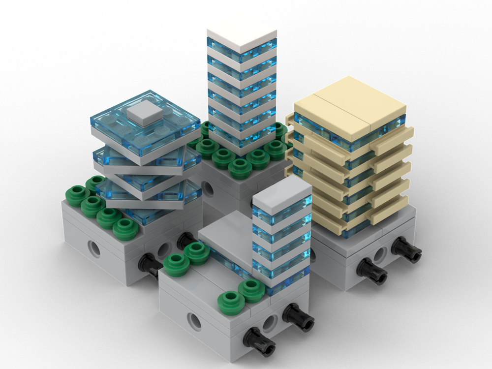 Lego High Buildings | Nano modular world