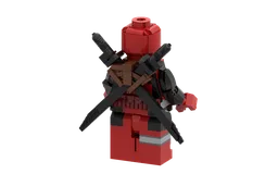 Up-Scaled LEGO Minifigure - Deadpool