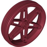 Lego Wheel 61.6 x 13.6 Motorcycle / Dark Red