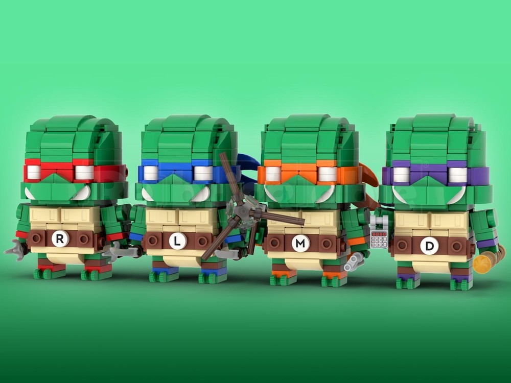 Lego TMNT Brickheadz LEGO MOC - Teenage Mutant Ninja Turtles