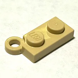 Hinge Plate 1 x 4 Swivel Base, No Hole / Tan