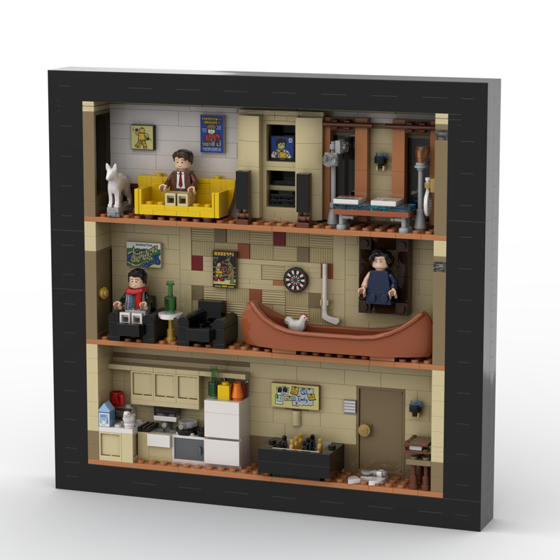 Lego 10292 FRIENDS The Apartments in photo frame