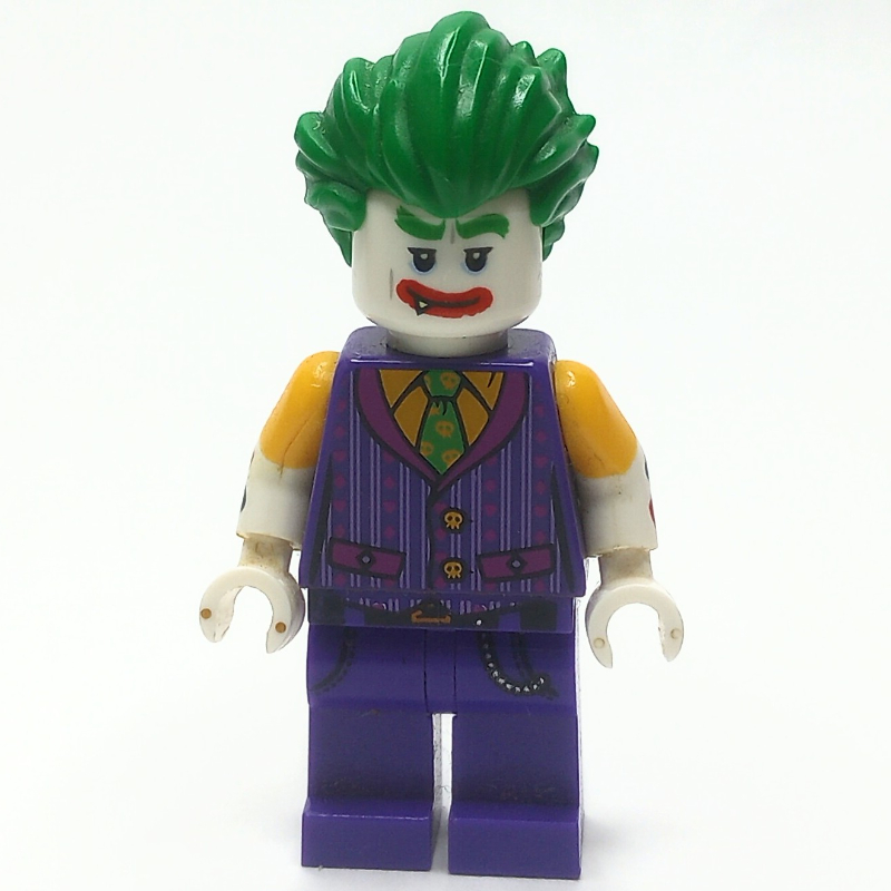 Lego The Joker with Dark Purple Vest and Bright Light Orange Shirt